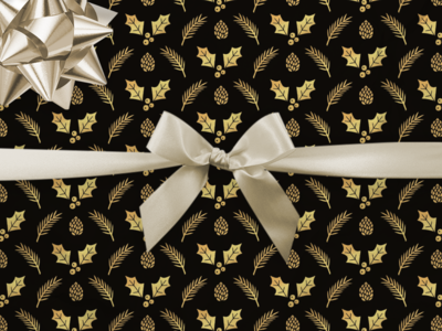 Black & Gold Wrapping Paper