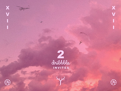 2 Dribbble Invites competition draft dribbble dribbble invites giveaway invite invites jrdickie plane skyscape