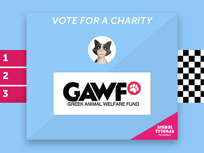 Charity Vote animal branding cat charity pet race ui user experience user interface ux