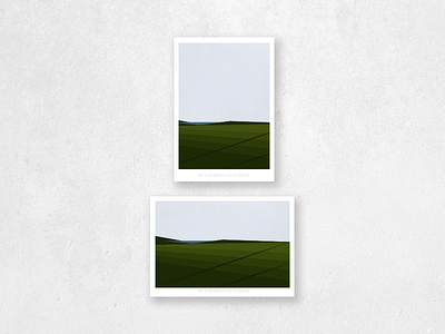 Landscape Print Concepts coast concept countryside environment illustrator landscape lines minimal portrait prints whitewall