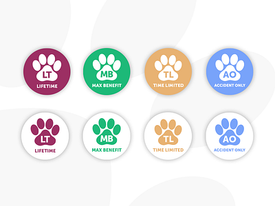 Policy Buttons buttons clean jrdickie paws pets sketch sketchapp ui uidesign ux uxdesign