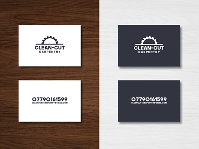 Clean-Cut Carpentry Business Cards