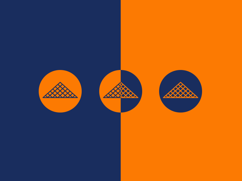 Paris / The Louvre design jrdickie art museum brand typhus logo icon branding city view