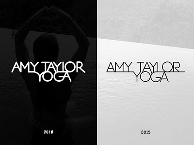 Amy Taylor Yoga Typography Update brand branding curves design fitness health jrdickie logo typography update wellbeing yoga