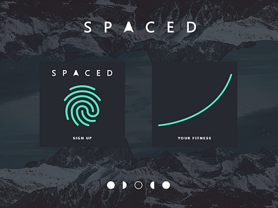 SPACED App app branding chart fitness jrdickie logo spaced spaced challenge ui uidesign ux uxdesign