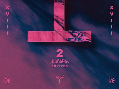 2 Dribbble Invites brand branding design dribbble giveaway icon invite jrdickie kayaks lake logo photography