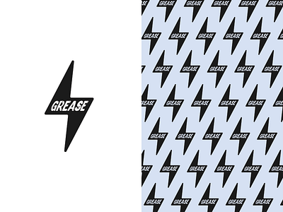 Grease Lightning brand branding design event grease icon jrdickie lightning logo pattern symbol type