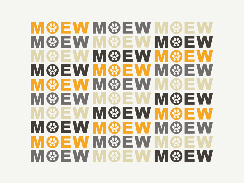 MOEW! by J.R.Dickie on Dribbble