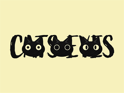 Cats Eyes cat design development experiment eyes illlustrator illustation jrdickie minimal pet practice research text type art typography