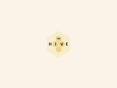 The Hive animal app bee brand branding clean design hexagon hive honey icon jrdickie logo logo design minimal pattern shapes typography ui vector