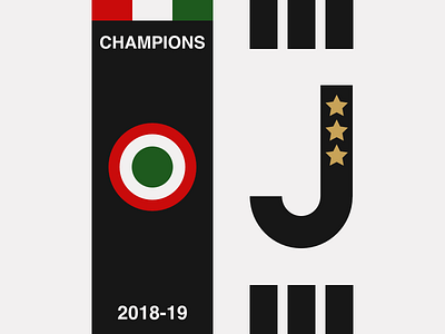 Juventus 2018-19 Champions adidas brand branding champions design football graphic design infographic italy jrdickie juventus logo minimal ronaldo sketchapp soccer sport stars symbol winners