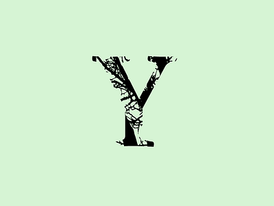 Y 36 36 days 36 days of type 36 days of type lettering branding challenge design experiment font jrdickie letter lettering nature text tree type typography vector winter y