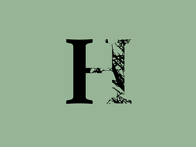 H 36 36 days of type 36days 36daysoftype design experiment font font design fonts h jrdickie letter lettering letters nature tree type type design typography vector