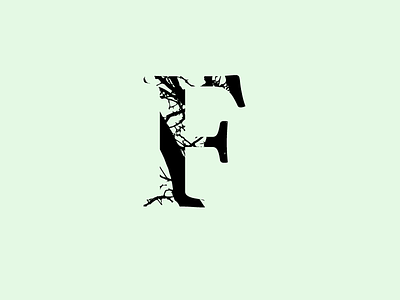 F 36 36 days of type 36daysoftype branches design experiment f font font design jrdickie letter lettering letters nature texture trees type type design typography vector