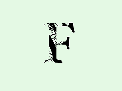 F 36 36 days of type 36daysoftype branches design experiment f font font design jrdickie letter lettering letters nature texture trees type type design typography vector