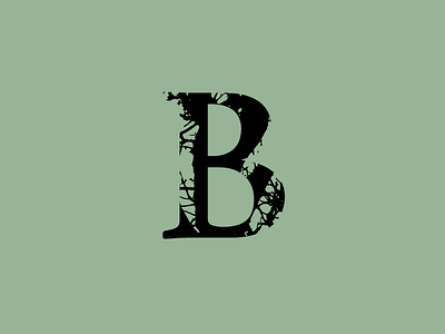 B 36 36 days of type 36daysoftype branches design experiment font font design jrdickie letter lettering letters nature test text trees type type design typography vector