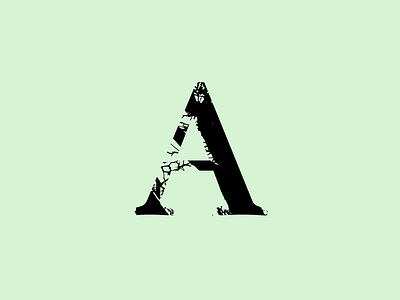 A 36 36 days 36 days of type challenge design experiment font font design jrdickie letter lettering letters test text texture textured trees type design typography vector