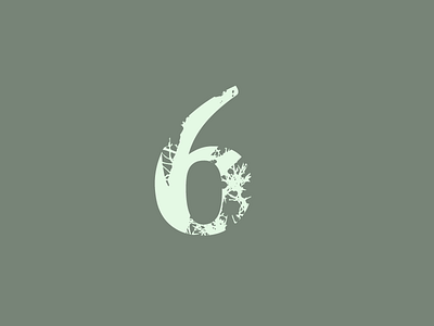 6 36 36 days 36 days of type 36daysoftype 6 challenge design experiment font font design font family jrdickie lettering number test text tree type typography vector