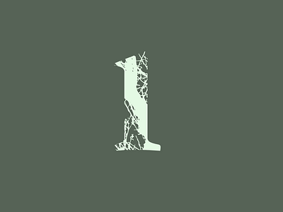 1 1 36 36 days of type 36daysoftype challenge creative design experiment font design font family jrdickie lettering number test text texture textured type design typography vector