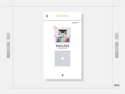 DailyUI #044 Favourites 044 44 branding clean dailyui design favorites favourites jrdickie minimal mobile music sketch sketchapp ui uidesign ux uxdesign web design webdesign