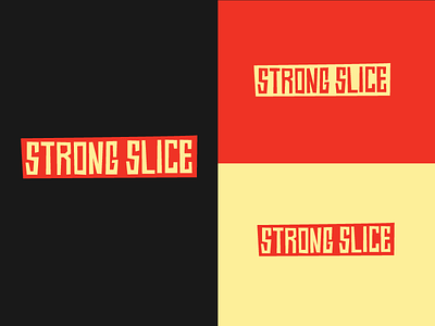 Strong Slice Font bold brand brand identity branding cheese colour palette design font food identity jrdickie logo pizza slice strong text type typeface typography vector