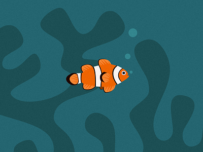 Fish Friday: Clownfish character clownfish colourful coral design disney enviroment film fish grain illustration illustrator jrdickie minimal nemo ocean print reef sea vector