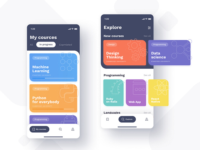 E-learning Platform 🤓 by Olena Vashchuk for Uptech on Dribbble