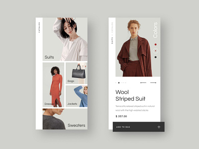 E-commerce app concept app clothes design ecommerce flat design interface design mobile mobile app ui ui concept