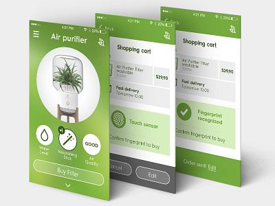 Air purifier - smart home app internet of things iot smart home