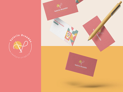 Branding | Valéria Brandão artesanal brand branding craft logo logo design seamstress