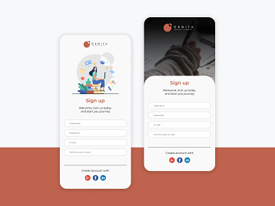 Sign up | Daily UI 001 mobile sign sign in signup ui uidesign ux