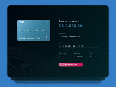 Daily UI 02 | Credit Card