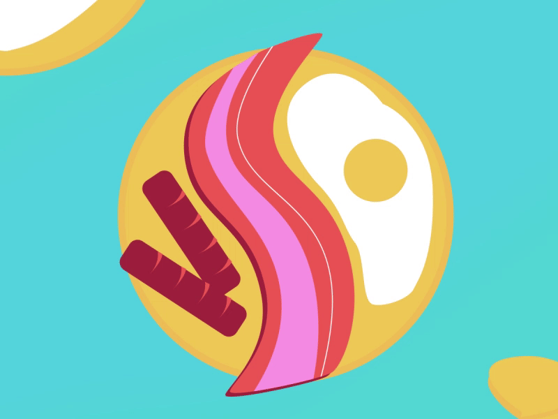 S 36daysoftype aftereffects animation bacon breakfast breakfastinamerica eggs goodtype illustration loop animation motion design motiongraphics supertramp