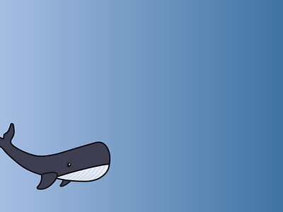 Blue Whale illustration ui vector whale