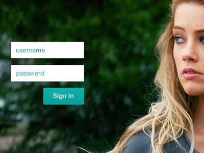 Login Screen for Social.me clear floating green model password photo ui username vibrant