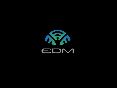 Electronic Dance Music conceptic dj lasers lights logo music waves