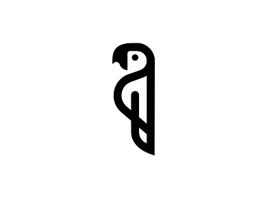 parrot bird logo minimal parrot