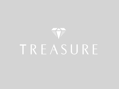 treasure diamond jewellery jewelry logo minimal treasure