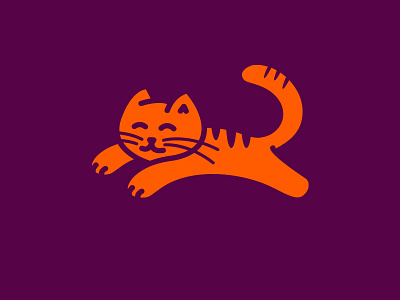 cat animal brand cat design logo mark minimal