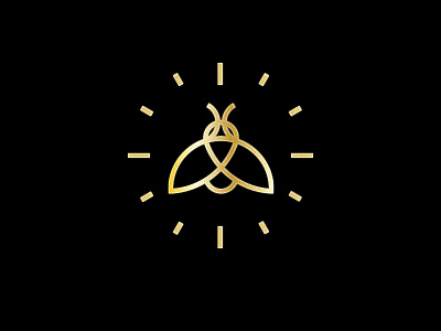 firefly firefly gold light logo mark