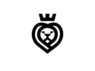 LION king lion lion head logo minimal