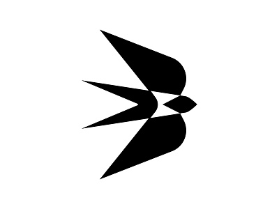 swallow bird logo minimal swallow