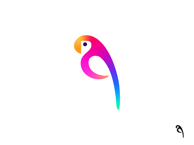 Parrot logo bird logo parrot