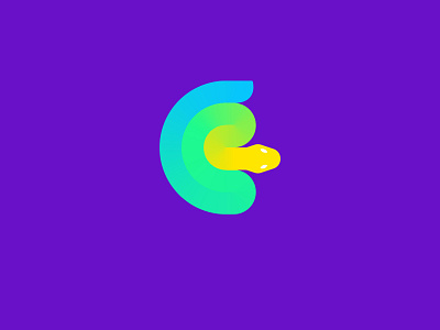 Snake Logo color gradient logo snake