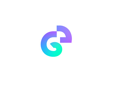 Gradient Chameleon chameleon color colorful colour gradient logo minimal simple