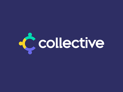 collective c circle collective company group human letter logo people society team