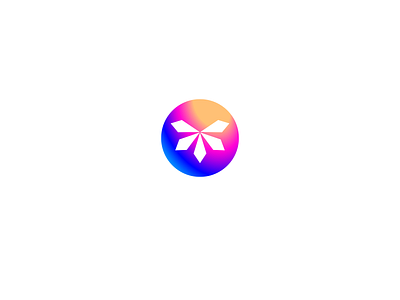 imagine agency butterfly color creative gradient idea imagine logo minimal