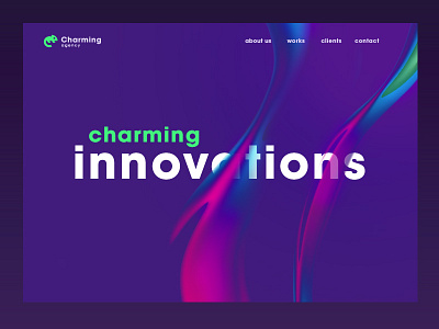 Charming Agency agency brand branding chameleon charming logo mobile web webdesign.application