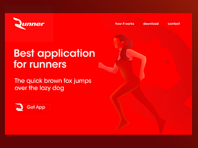 Runner App cheetah illustration logo run runner website