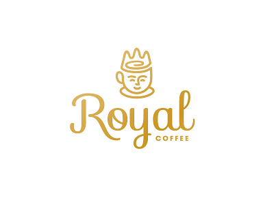 Royal Coffee cafe coffee king logo royal